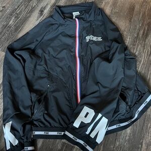 Victoria's Secret PINK Black Windbreaker